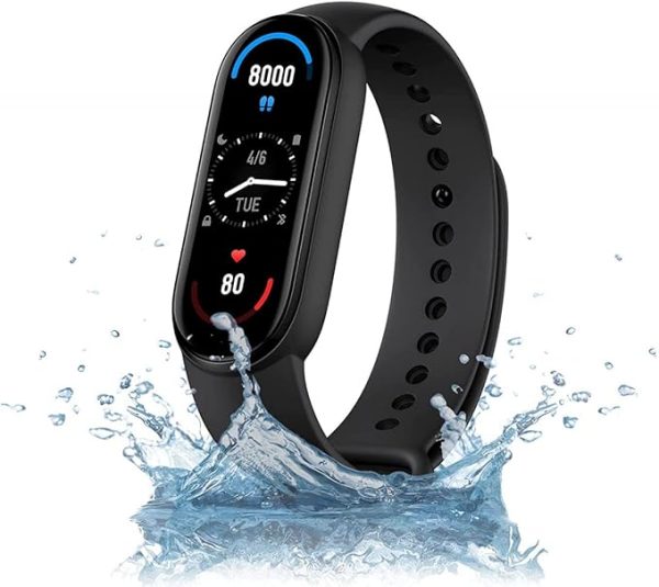 Xiaomi Mi Smart Band 6 - 1.56'' (3.96 cm) Large AMOLED Color Display, 2 Week Battery Life, 30 Fitness Mode, 5 ATM, SpO2, HR, Sleep Monitoring, Women's Health Tracking, Alarm, Music Control (Black) - Image 4