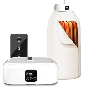 AVEDIA Portable Electric Warmer Machine for Clothes - Mini Automatic Clothes Warmer Machine with Hanger, Heater and Drying Bag, Ideal for Home, Travel, Baby Clothing, Towels, and Wet Laundry